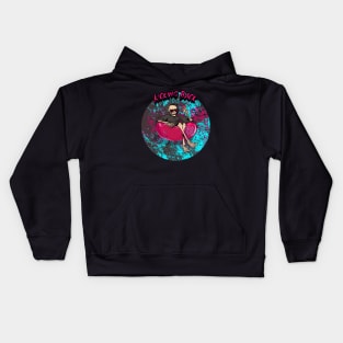 Kicking Back Graphic Kids Hoodie